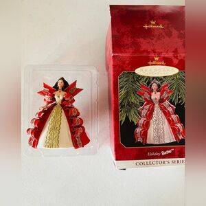 Vintage Happy Holiday Barbie doll ornaments hallmark ornament home decore